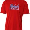 Bandwagon Sports Rebels Football Loose Fit Performance Shirt (Red) Vestavia Hills Youth Football