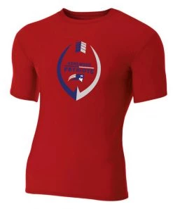 Bandwagon Sports Homewood Football Compression Shirt (Red) Homewood Youth Football And Cheer