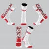 TCK Vestavia Black/White/Red Digital Camo Socks W/ Red 1Rebel
