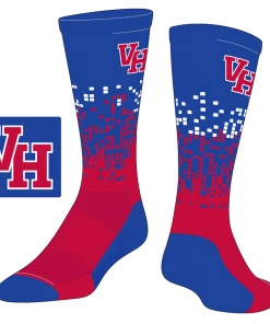 TCK Red/White/Blue Dots Socks W/ Red VH