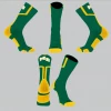 TCK Green/Yellow Line Socks W/ White MB