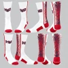 TCK Homewood Red/White/Navy Splatter Socks W/ Navy HWD