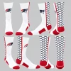 TCK White/Navy Honeycomb Socks W/ Patriot Head Homewood