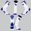 TCK White/Royal Blue Socks W/ Blue VH Vestavia