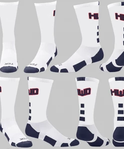 TCK Homewood White/Navy Block Socks W/ Navy HWD