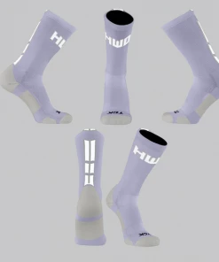 TCK Homewood Lavender/White Block Socks W/ White HWD