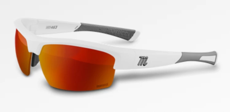 Equipment Marucci MV463 Youth Performance Sunglasses - Matte White 3 Equipment Marucci MV463 Youth Performance Sunglasses - Matte White