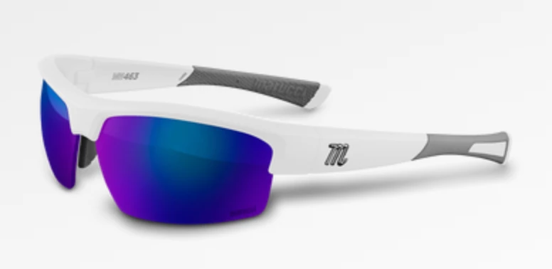 Equipment Marucci MV463 Youth Performance Sunglasses - Matte White 2 Equipment Marucci MV463 Youth Performance Sunglasses - Matte White