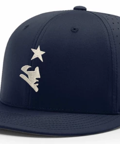Richardson Fitted Baseball Hat W/ White Patriot Face Homewood