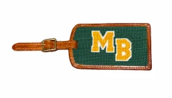 Smathers & Branson Leather Luggage Tags W/ Yellow MB