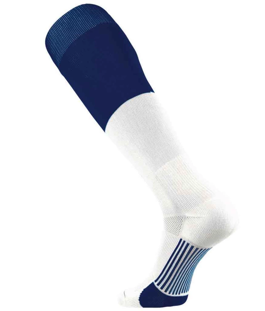 Bandwagon Sports TCK Endzone Crew Socks (Navy/White) 1 Bandwagon Sports TCK Endzone Crew Socks (Navy/White)