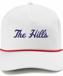 Imperial Rope Hat W/ Royal Blue "The Hills" Script