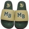 UBIX Slides W/ Green MB And Gold Spartan Head Mtn. Brook